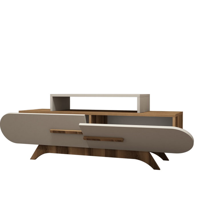 Hanah Home Soporte para TV Nogal y Crema